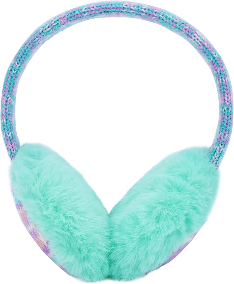 Ztl Kids Knit Earmuffs Soft Plush Ear Warmers Winter Outdoor Ear Muffs for Boys Girls - Image 2